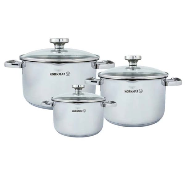 Set de 6 pièces KORKMAZ Aqua inox (A1967) Set de 6 pièces KORKMAZ Aqua inox (A1967)